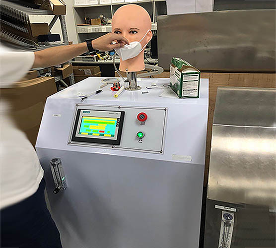 Mask Breathing Resistance Test Bench
