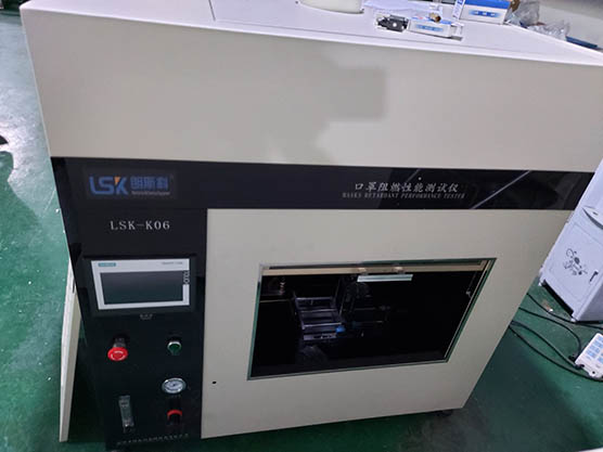 Mask Flame Resistance Test Bench Mask Testing Equipment
